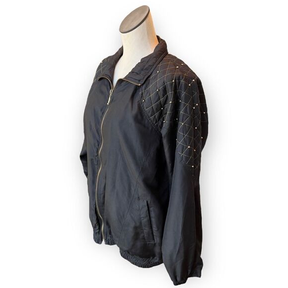 Vintage Silk Windbreaker Puffer Jacket - Picture 3 of 12